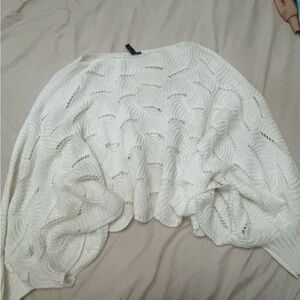 White sweater with holes